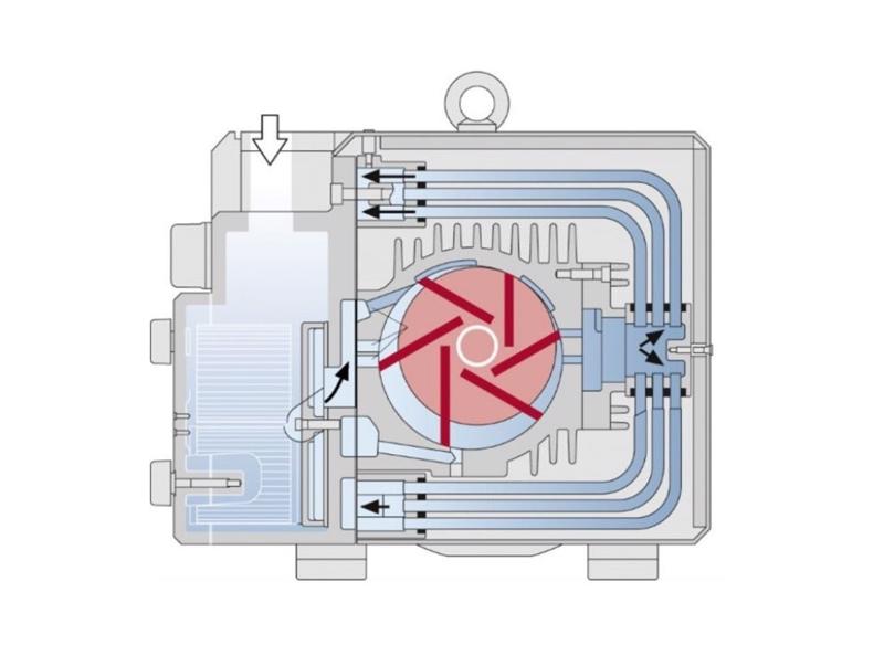 Cum actioneaza pompele de vid cu palete radiale cu functionare uscata? 